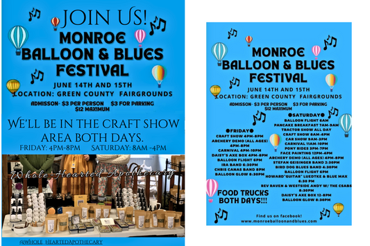 June 14 & 15 Event: Monroe Balloon and Blues Festival Craft Show