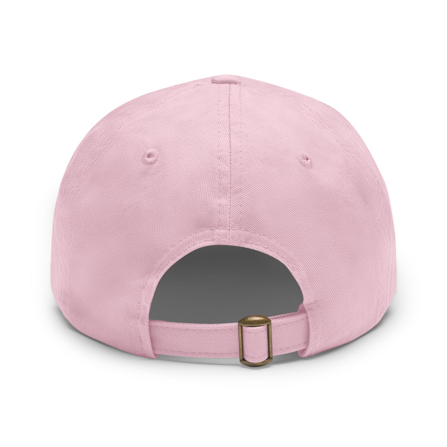 The Big Man Dad Hat with PU Leather Patch (Round)