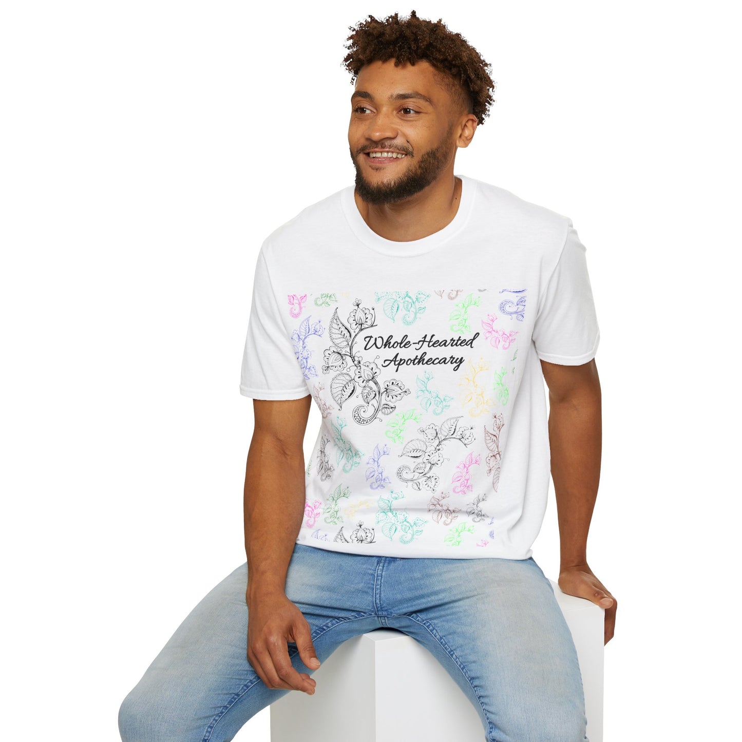 Whole-Hearted Apothecary Colorful Logo Unisex Softstyle T-Shirt