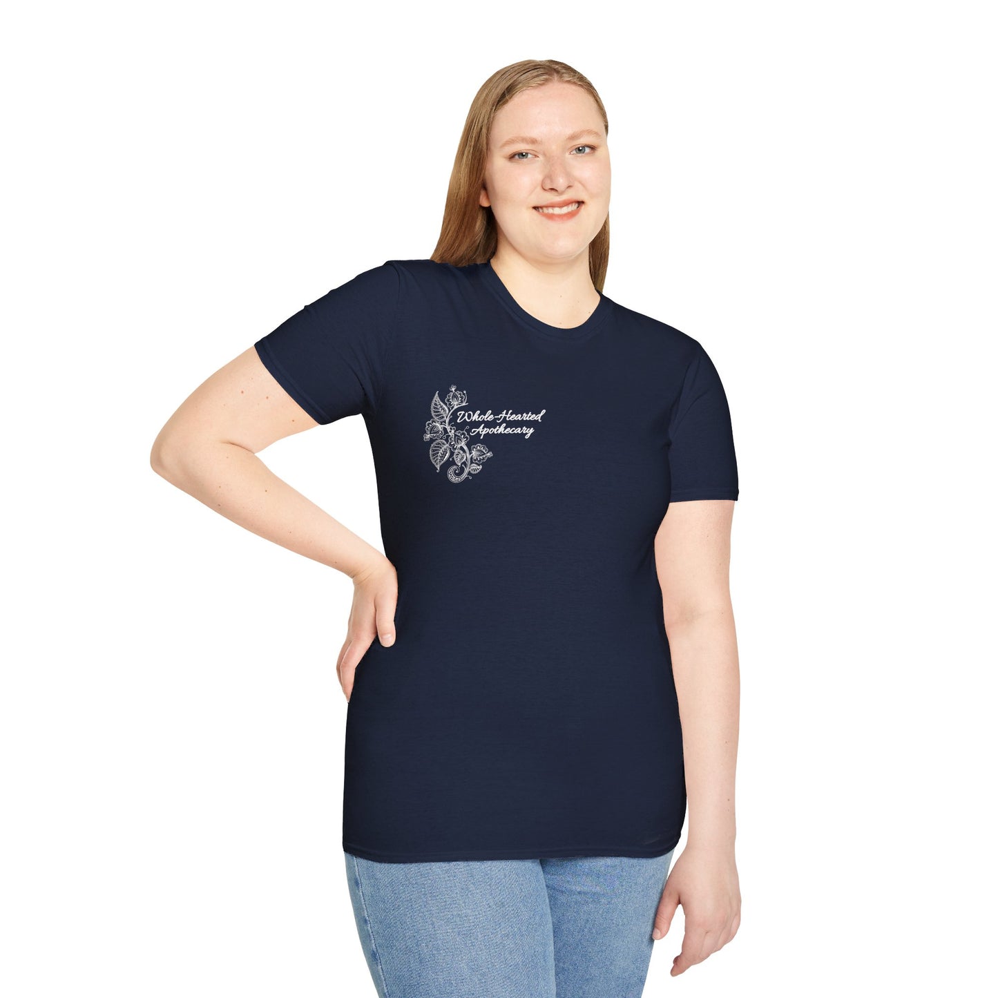 Whole-Hearted Apothecary Colorful Logo Unisex Softstyle T-Shirt