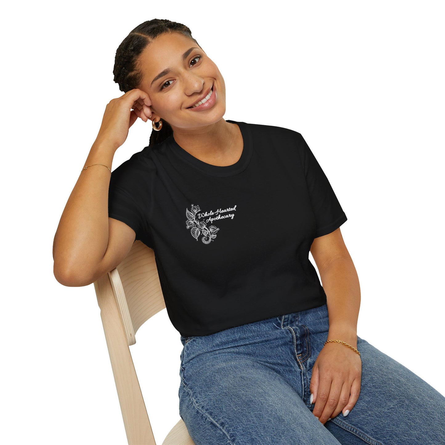 Whole-Hearted Apothecary Colorful Logo Unisex Softstyle T-Shirt