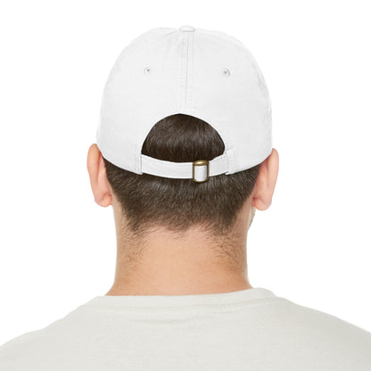 The Big Man Dad Hat with PU Leather Patch (Round)