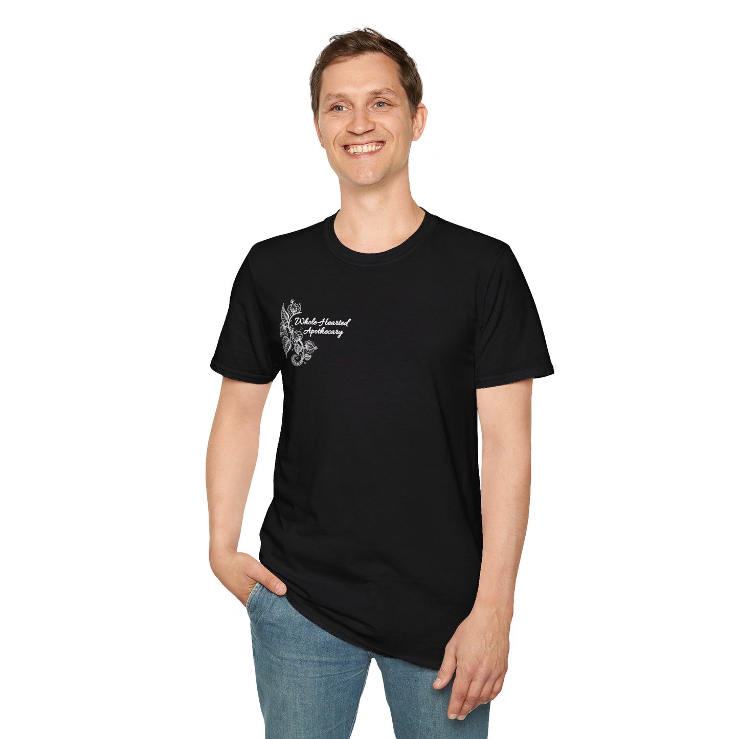 Whole-Hearted Apothecary Colorful Logo Unisex Softstyle T-Shirt