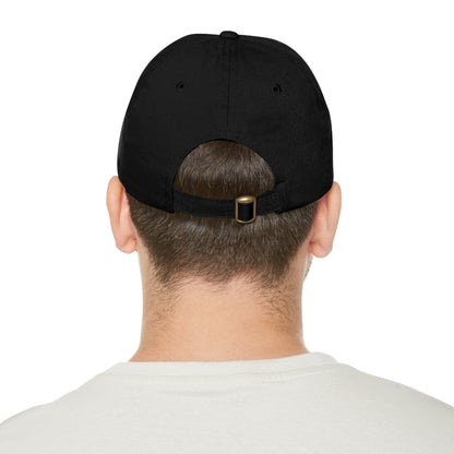 The Big Man Dad Hat with PU Leather Patch (Round)