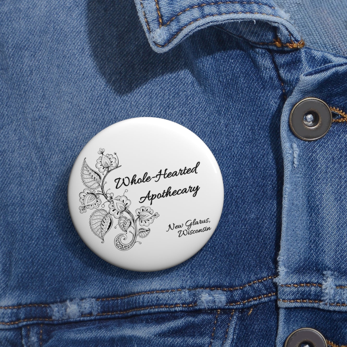 Whole-Hearted Apothecary Fan Badge Pin Button