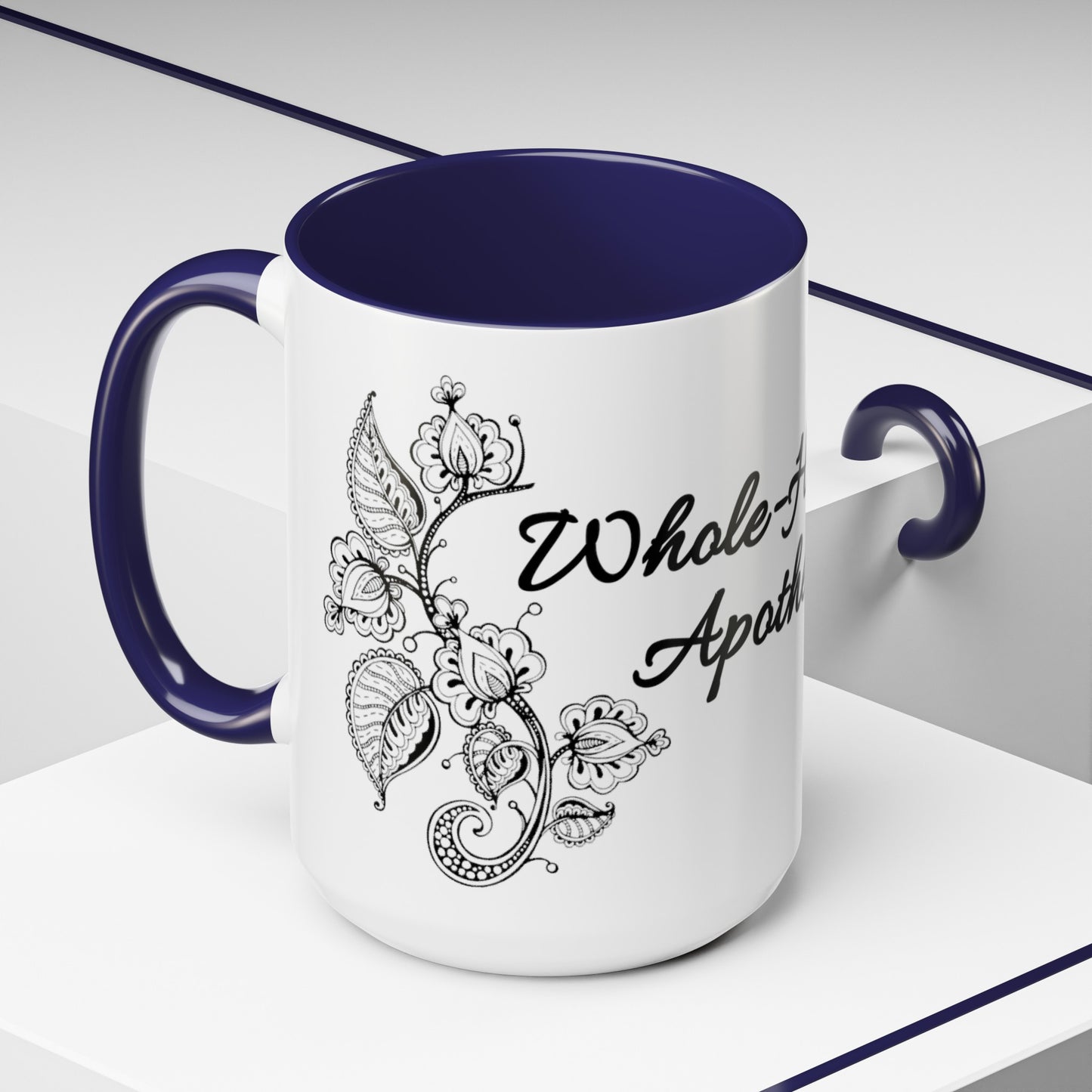 Whole-Hearted Apothecary Color Accent Coffee Mug (11, 15oz)