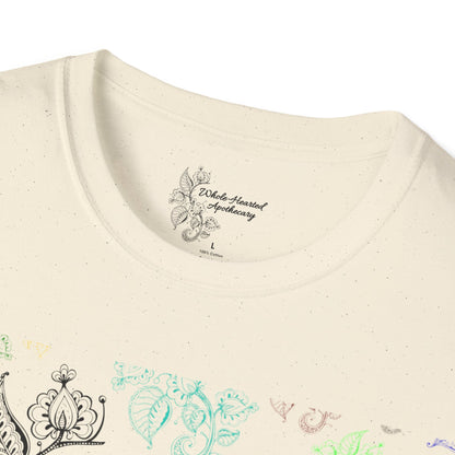 Whole-Hearted Apothecary Colorful Logo Unisex Softstyle T-Shirt