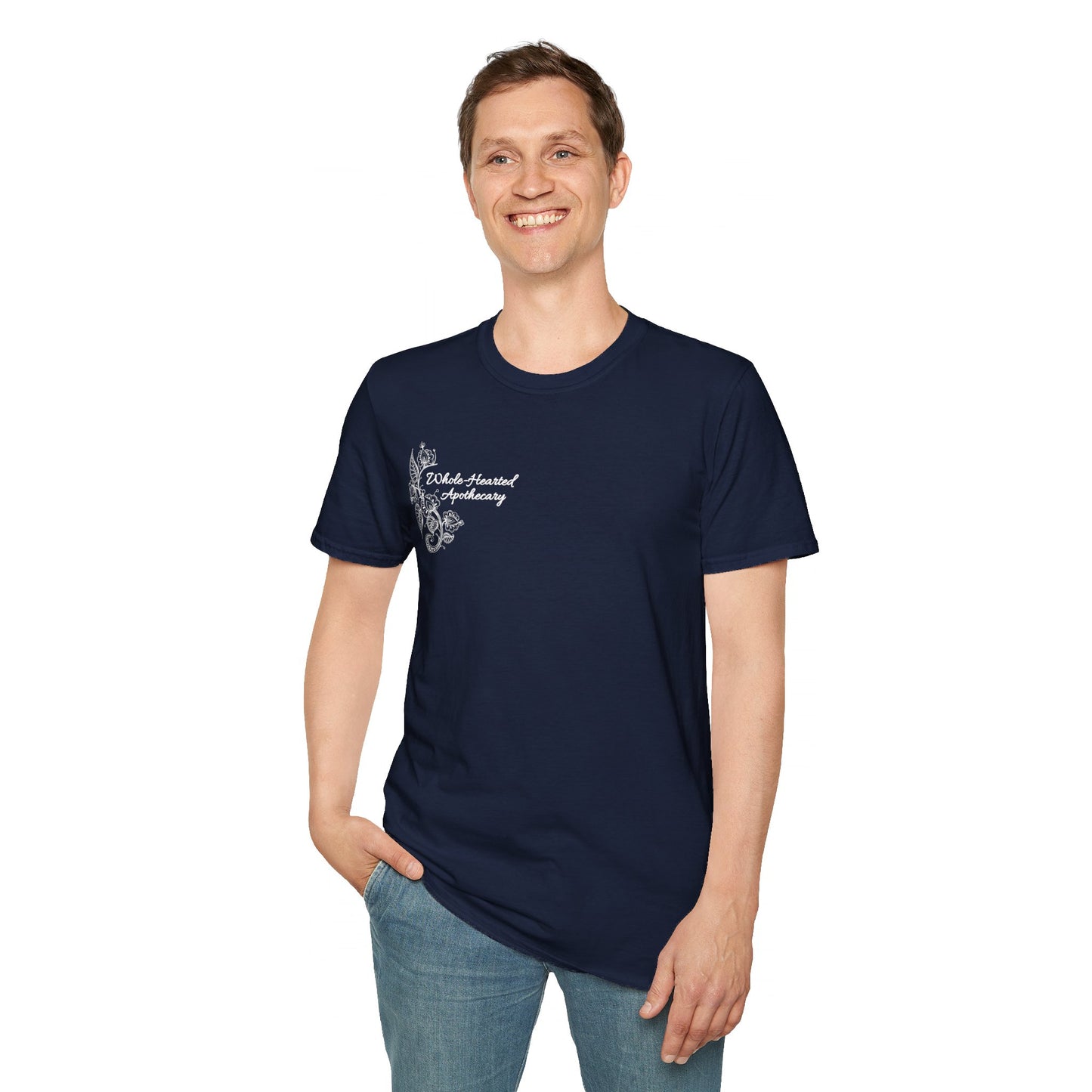 Whole-Hearted Apothecary Colorful Logo Unisex Softstyle T-Shirt