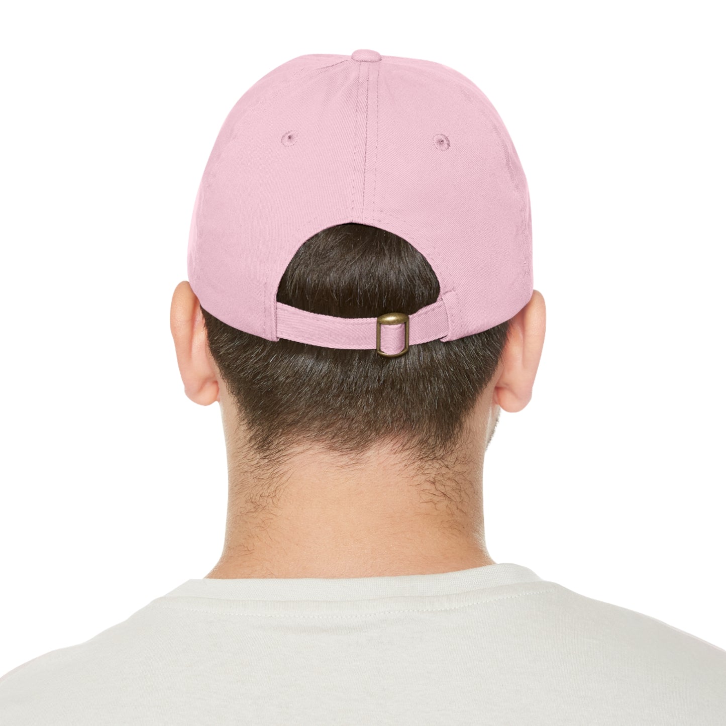 The Big Man Dad Hat with PU Leather Patch (Round)