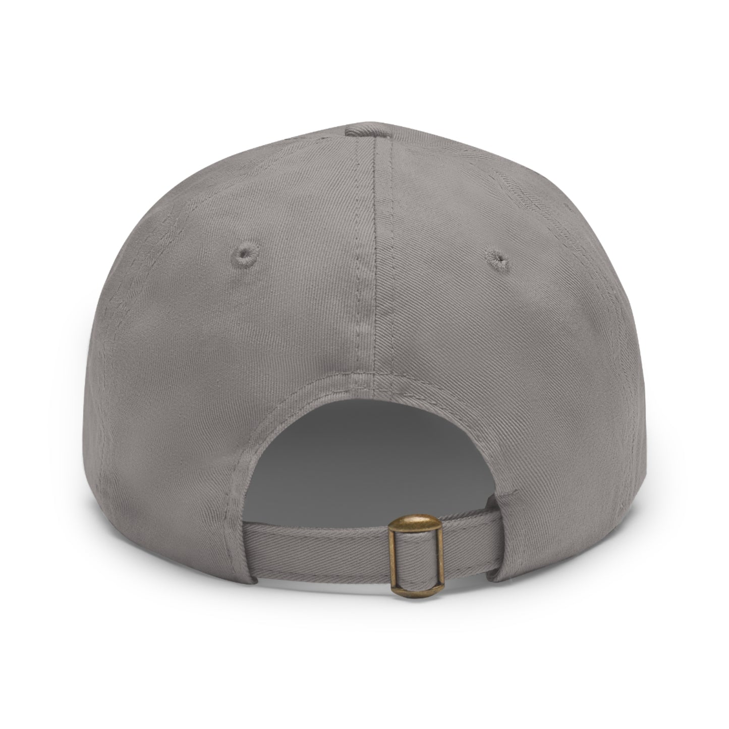 The Big Man Dad Hat with PU Leather Patch (Round)