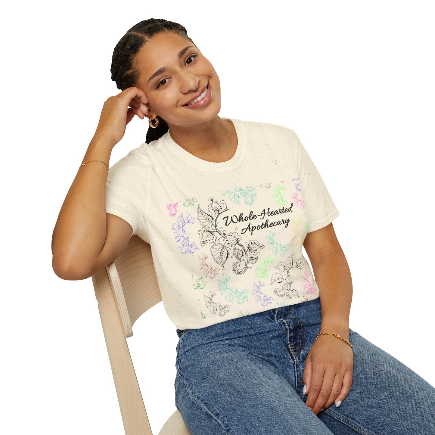Whole-Hearted Apothecary Colorful Logo Unisex Softstyle T-Shirt