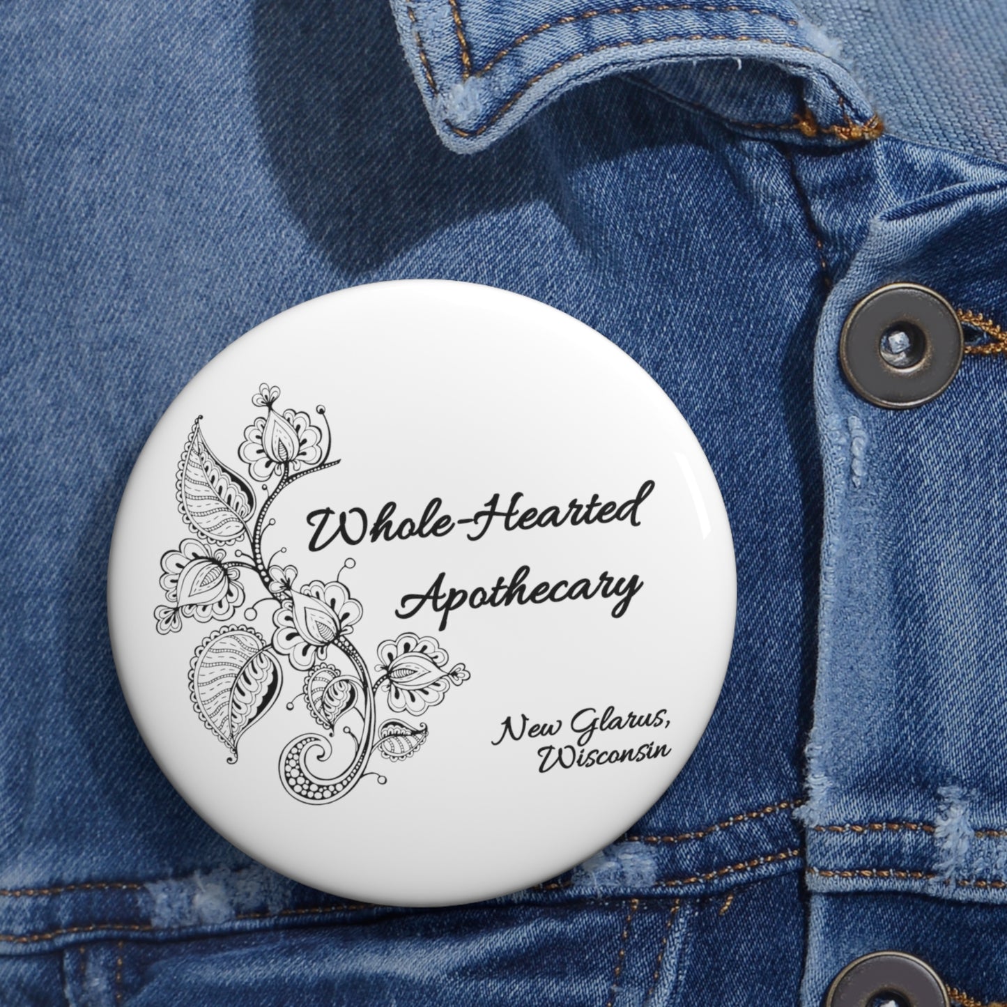 Whole-Hearted Apothecary Fan Badge Pin Button