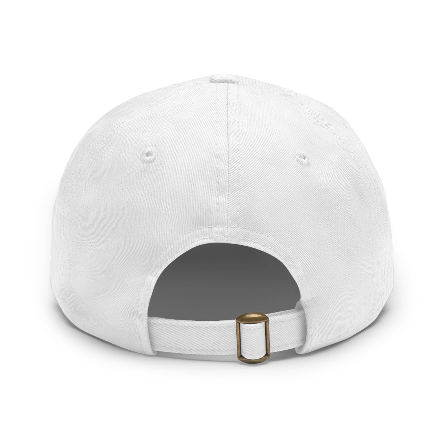 The Big Man Dad Hat with PU Leather Patch (Round)