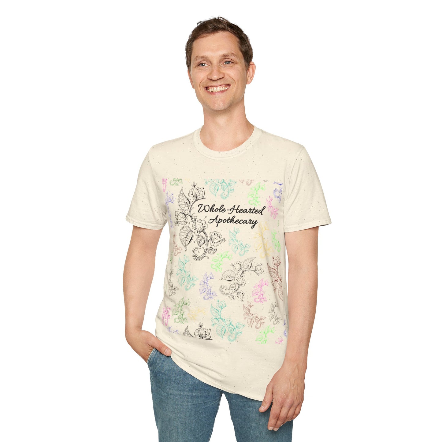 Whole-Hearted Apothecary Colorful Logo Unisex Softstyle T-Shirt
