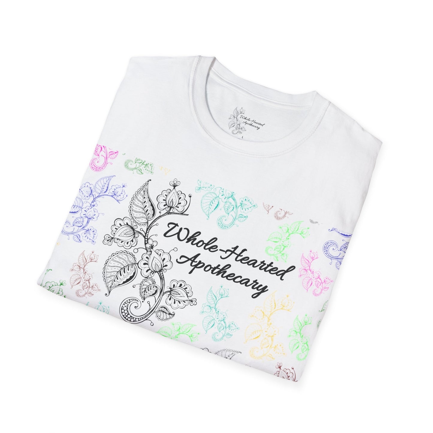 Whole-Hearted Apothecary Colorful Logo Unisex Softstyle T-Shirt