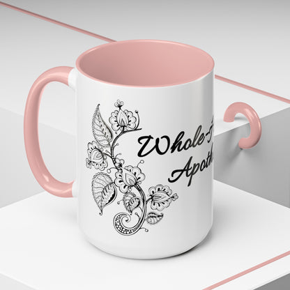 Whole-Hearted Apothecary Color Accent Coffee Mug (11, 15oz)