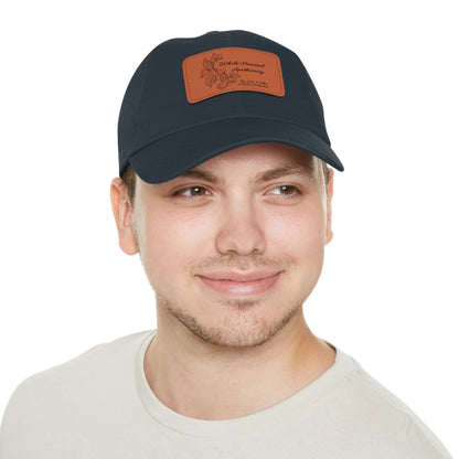 Whole-Hearted Apothecary Dad Hat with Faux Leather Patch (Rectangle)