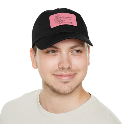 Whole-Hearted Apothecary Dad Hat with Faux Leather Patch (Rectangle)