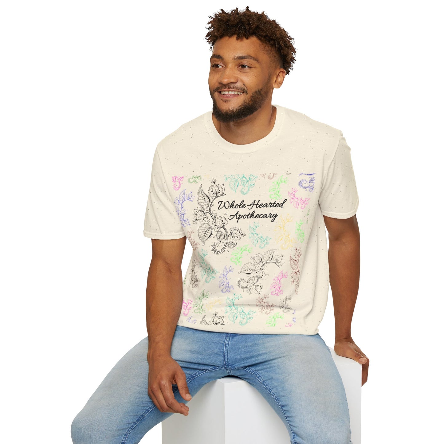 Whole-Hearted Apothecary Colorful Logo Unisex Softstyle T-Shirt
