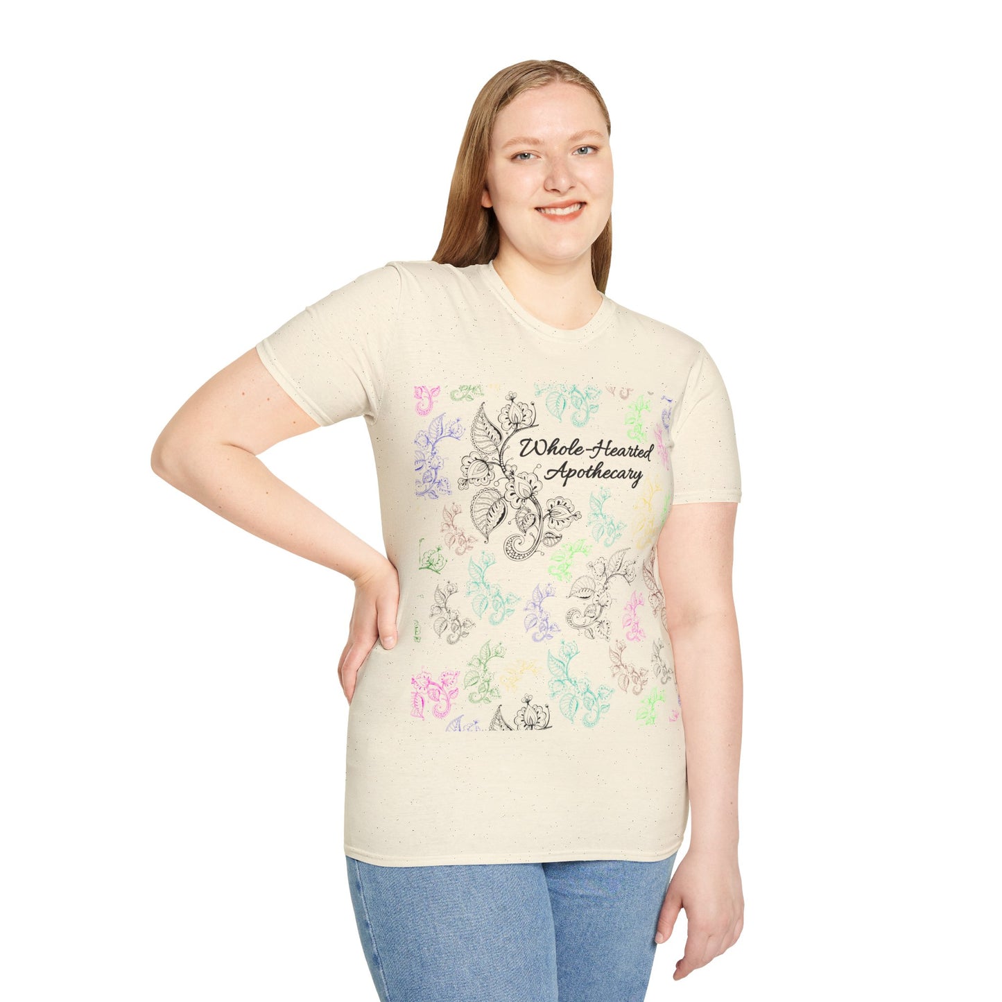 Whole-Hearted Apothecary Colorful Logo Unisex Softstyle T-Shirt