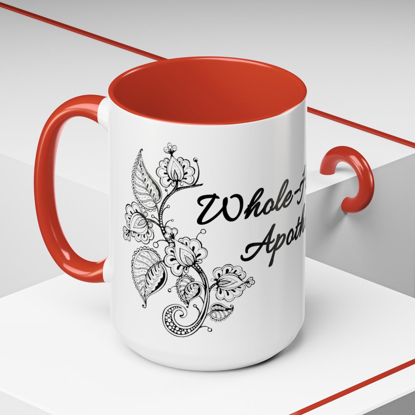 Whole-Hearted Apothecary Color Accent Coffee Mug (11, 15oz)