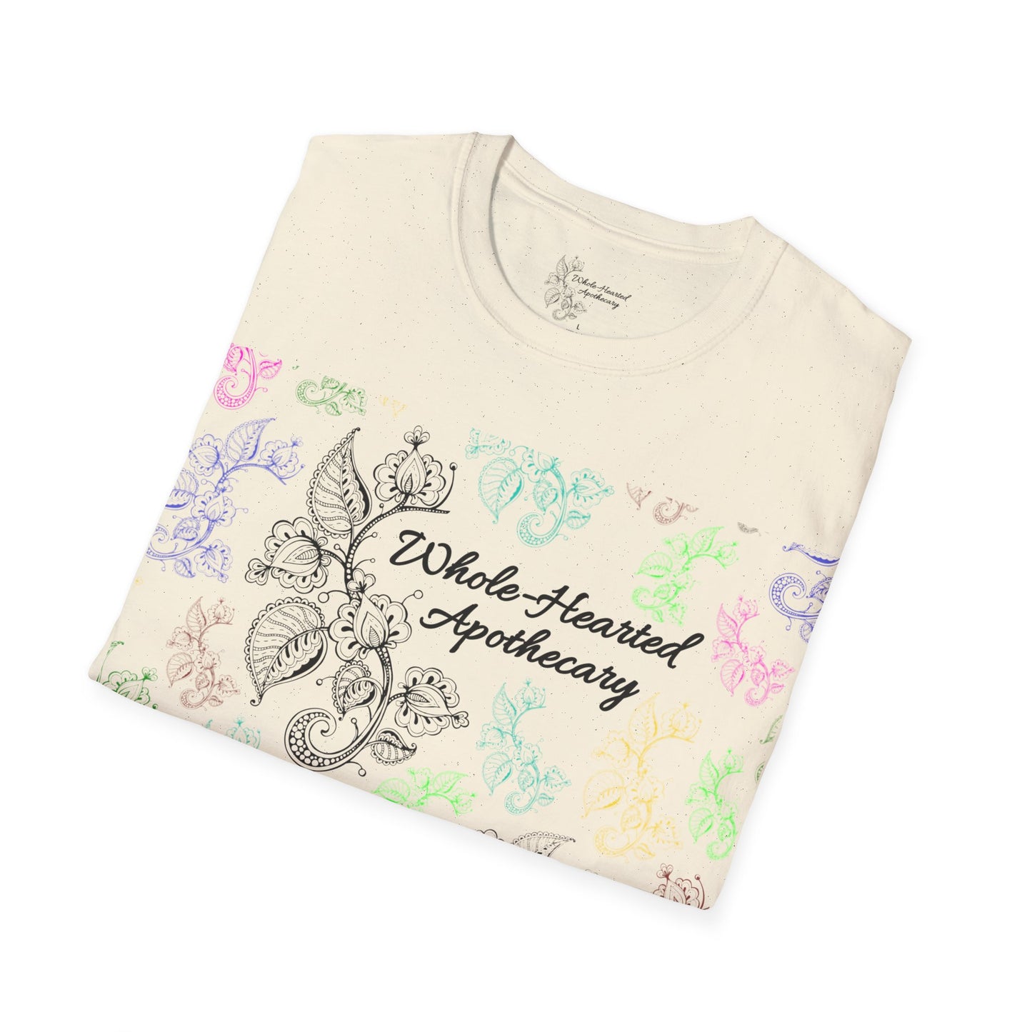 Whole-Hearted Apothecary Colorful Logo Unisex Softstyle T-Shirt